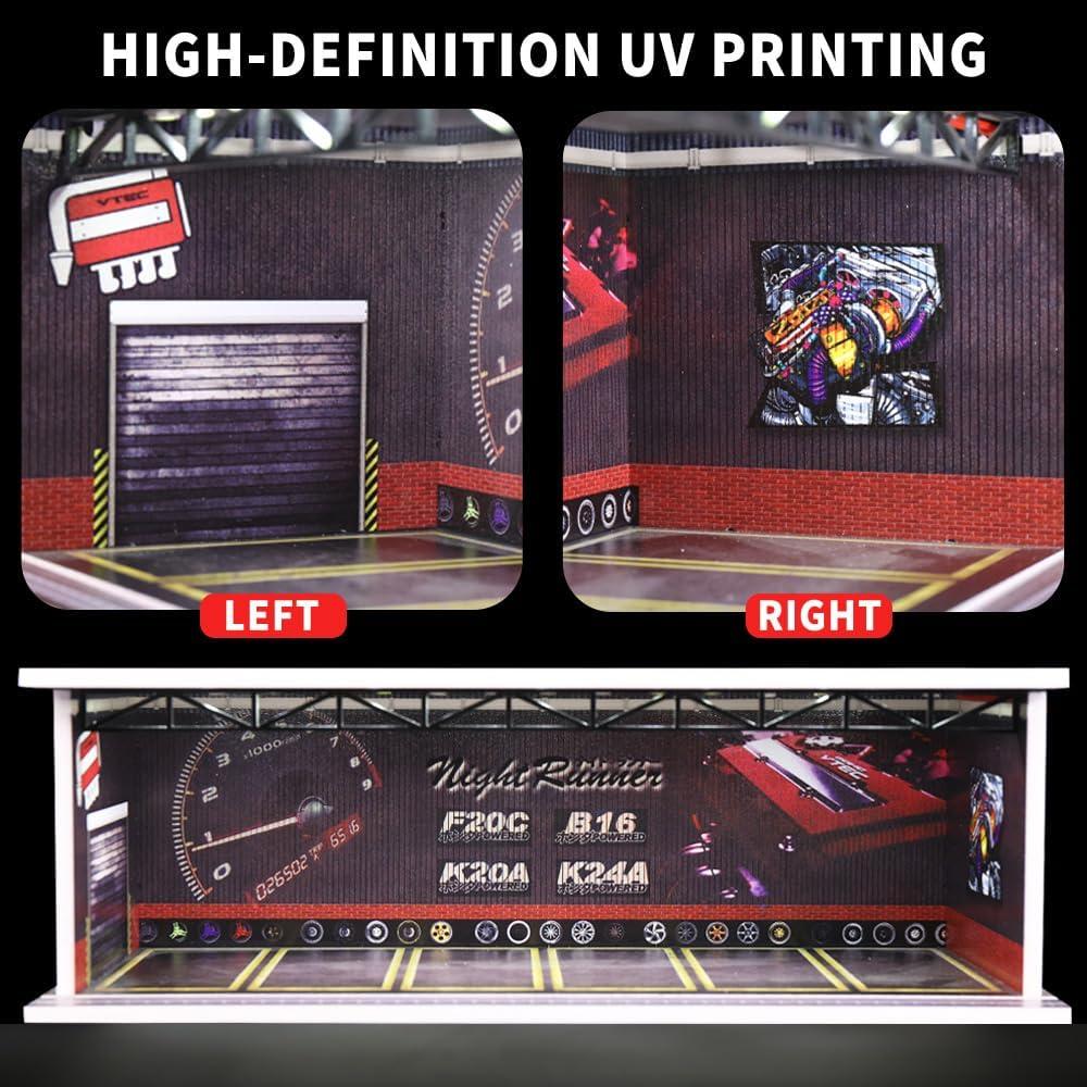 Estuche de Exhibición Hot Wheels 1:64 con Luz LED y Acrílico