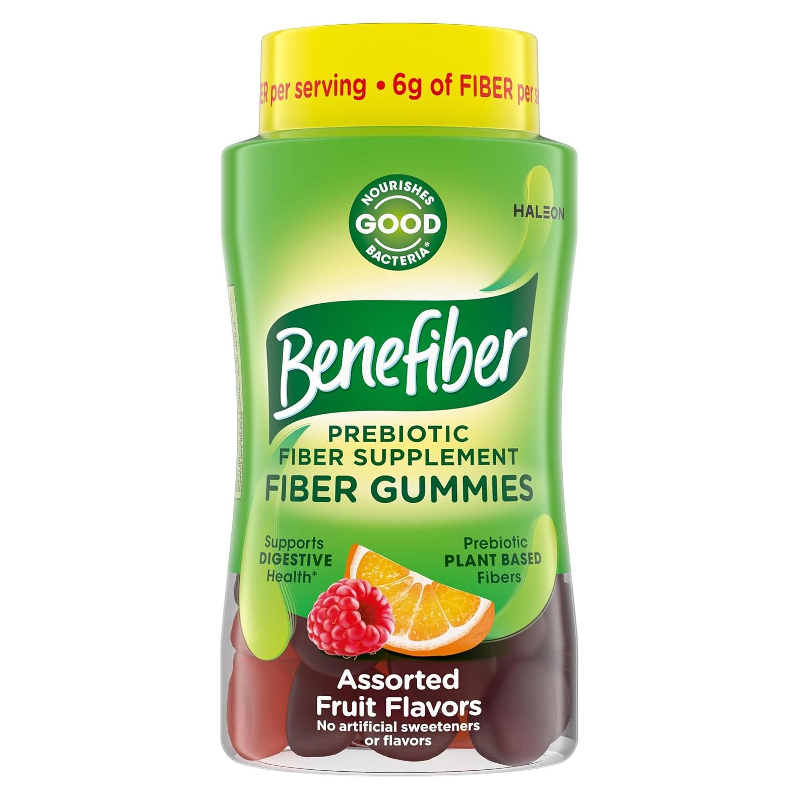 Gomitas de fibra prebiótica Benefiber 81 unidades sabor frutas