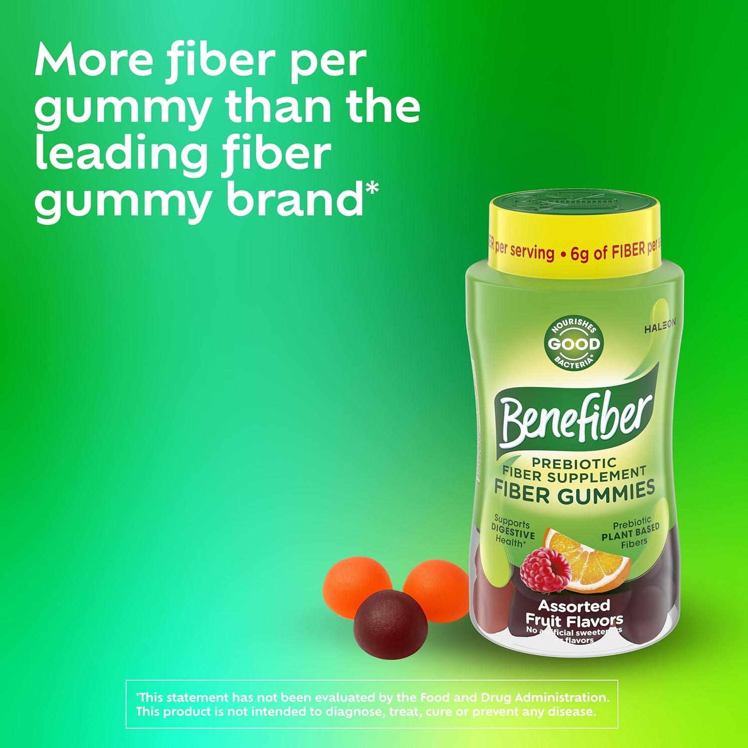 Gomitas de fibra prebiótica Benefiber 81 unidades sabor frutas