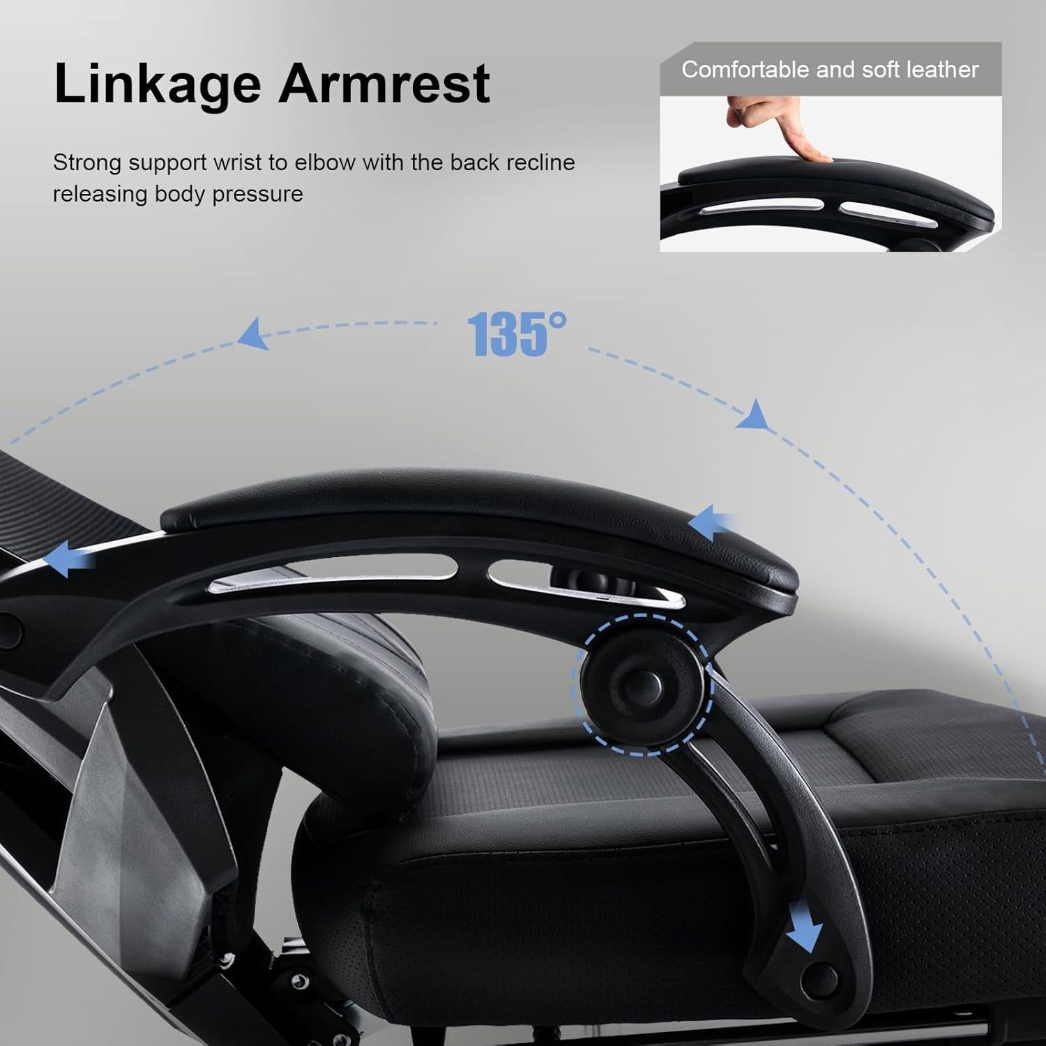 Silla de Juego GTRACING LUFT310-2024 Ergonómica Negra