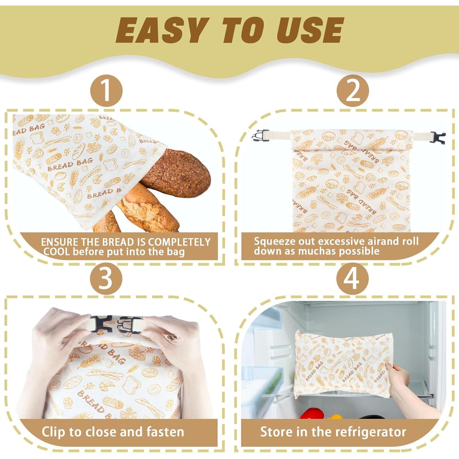 2 Bolsas de Pan de Cera de Abeja HelixTrim 43 cm Reutilizables