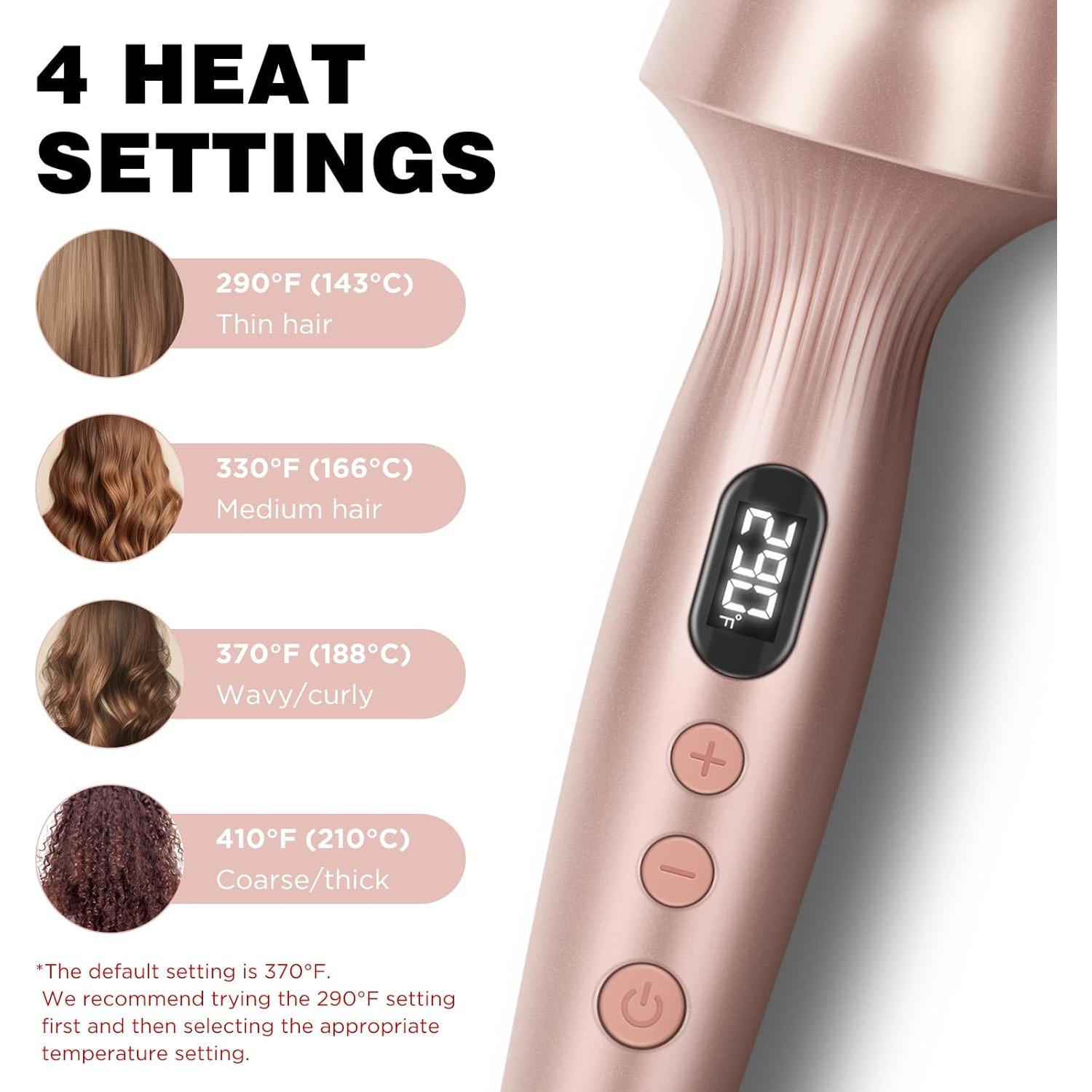 Cepillo Curling Térmico Infrarrojo Prizm 40mm, 4 Temperaturas