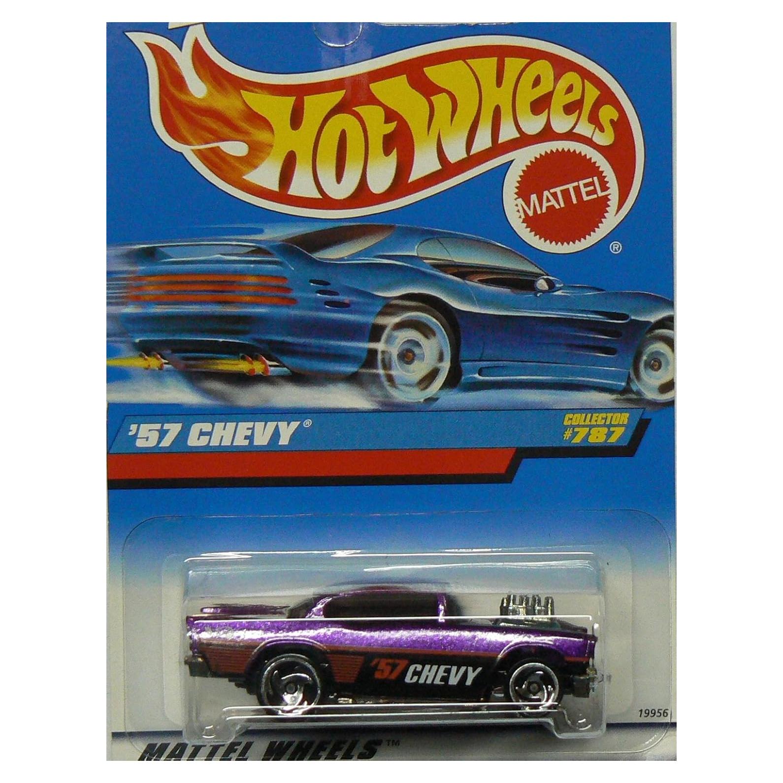 Hot Wheels 57 Chevy Coleccionista #787 1:64 Escala Morado