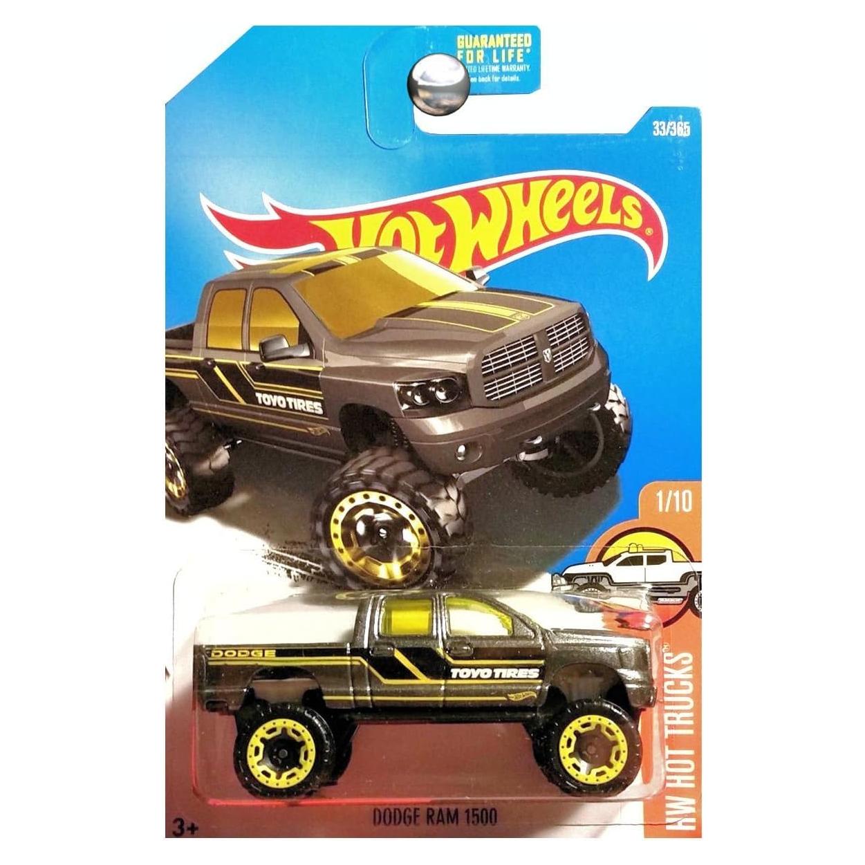Camión Hot Wheels Dodge Ram 1500 Gris Oscuro 1:64