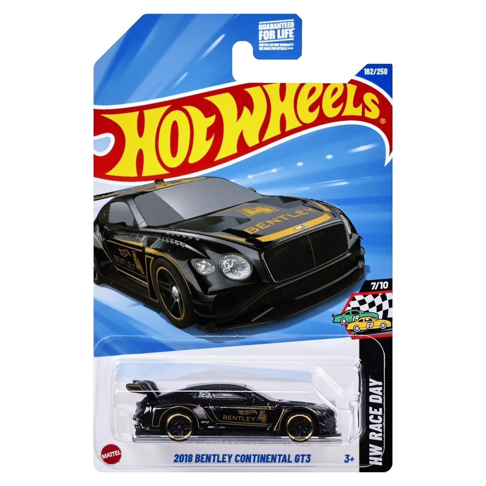 Hot Wheels Bentley Continental GT3 2018 Escala 1:64 Negro