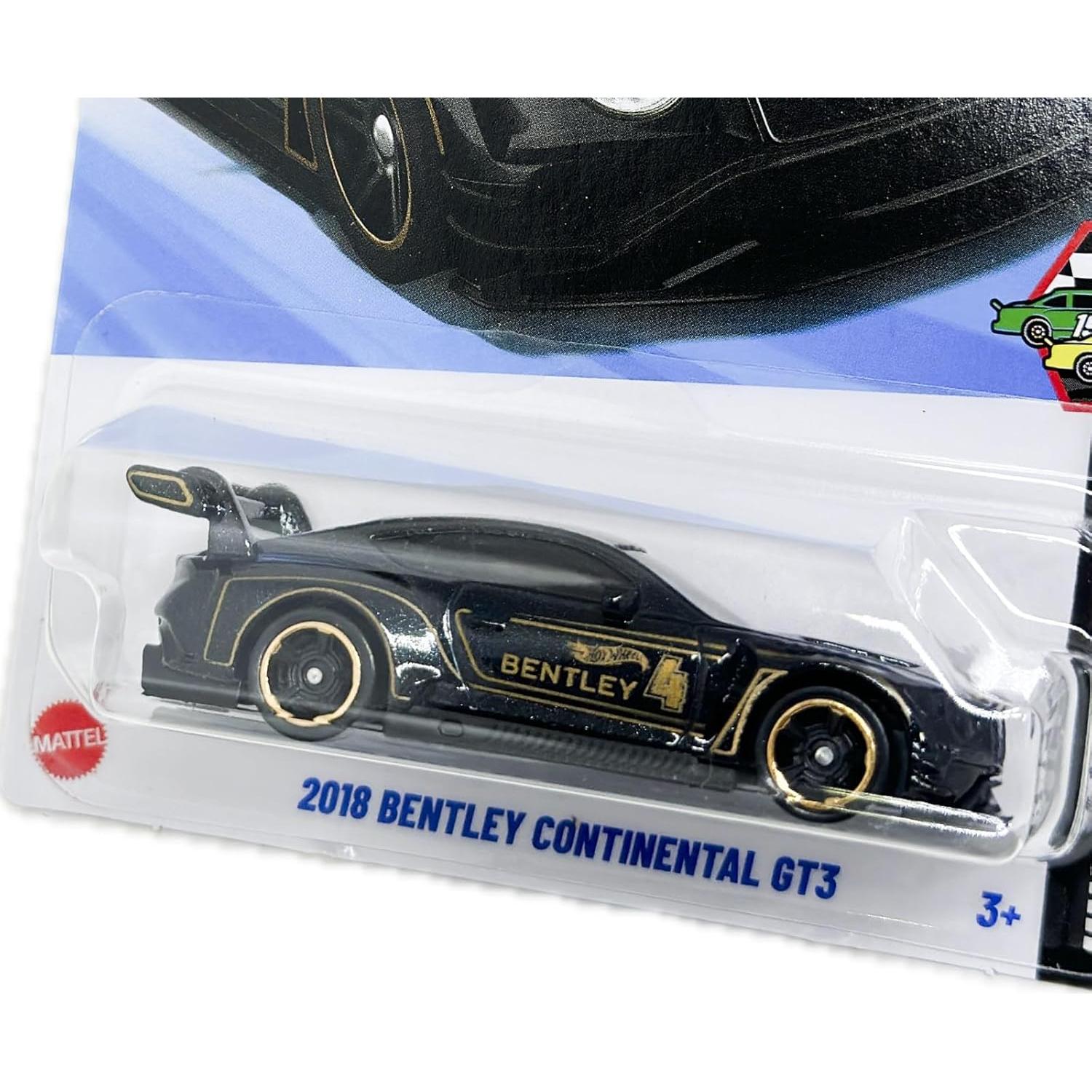 Hot Wheels Bentley Continental GT3 2018 Escala 1:64 Negro