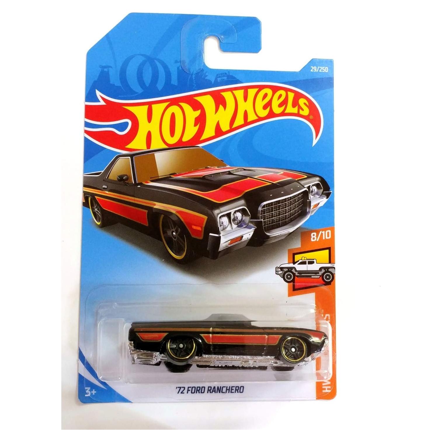 Hot Wheels 2019 '72 Ford Ranchero Negro 1:64 Die-Cast