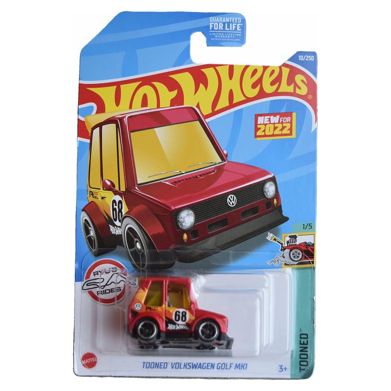 Auto de colección Hot Wheels Volkswagen Golf MK1 Toon 1:64
