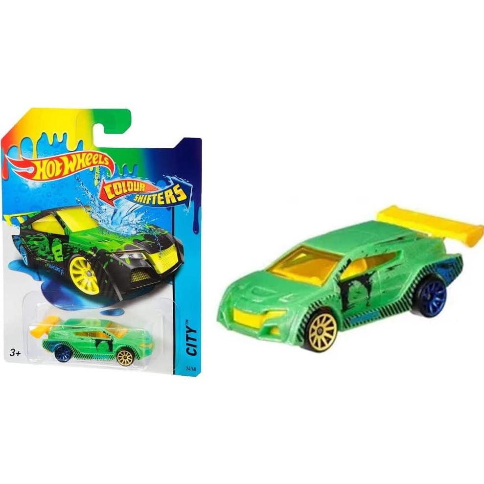 Hot Wheels Color Shifters HWTF Loop Coupe - Verde, Amarillo, Azul