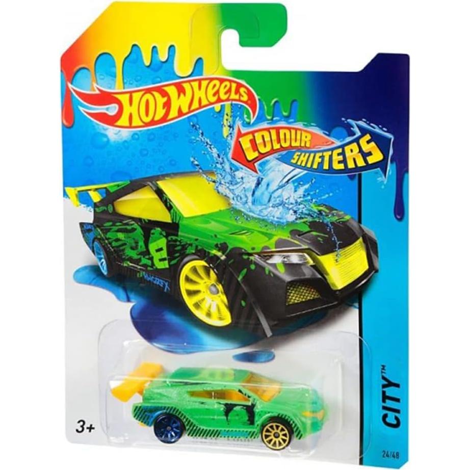 Hot Wheels Color Shifters HWTF Loop Coupe - Verde, Amarillo, Azul