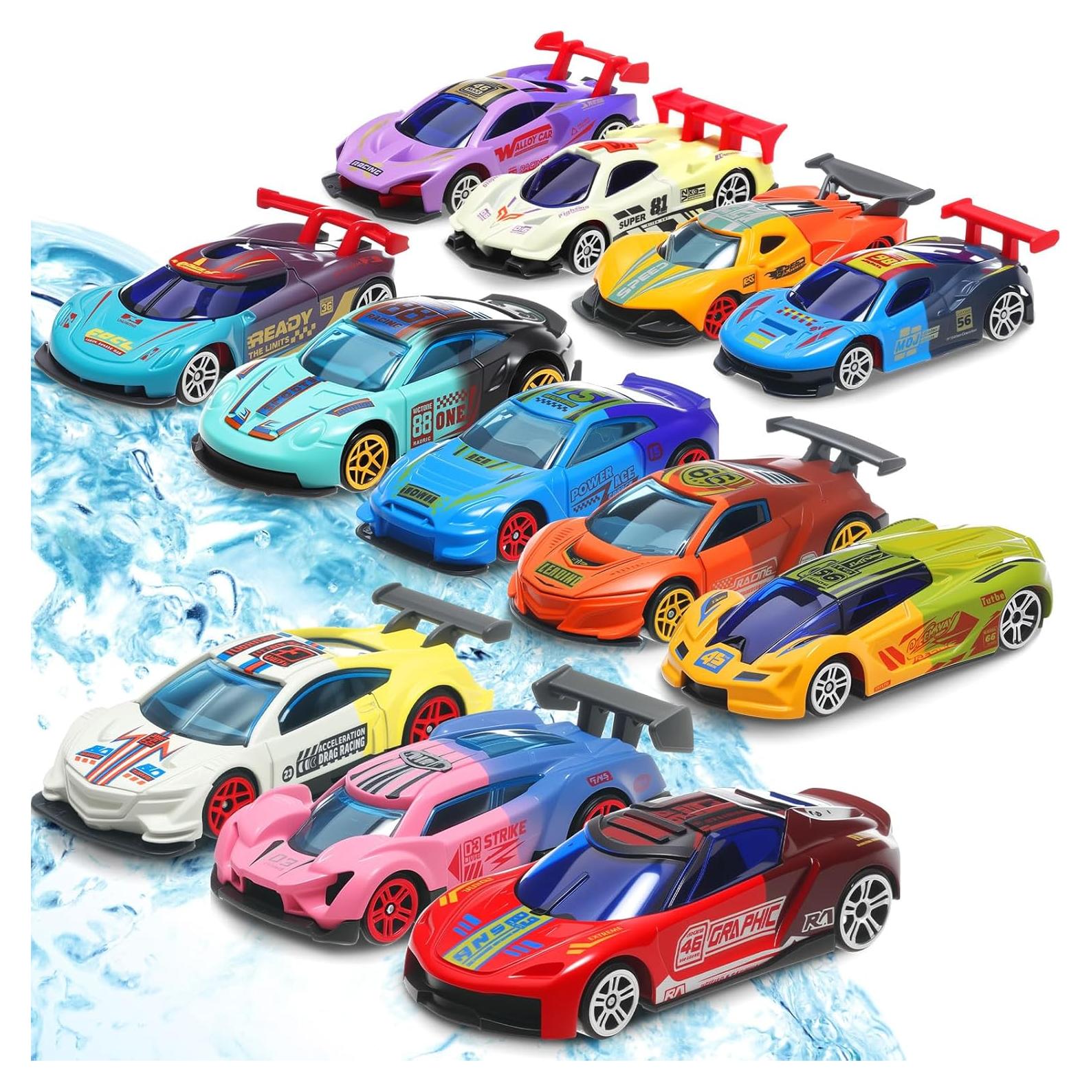 Juguetes de Baño Soulchen 12 Pcs Coches que Cambian de Color