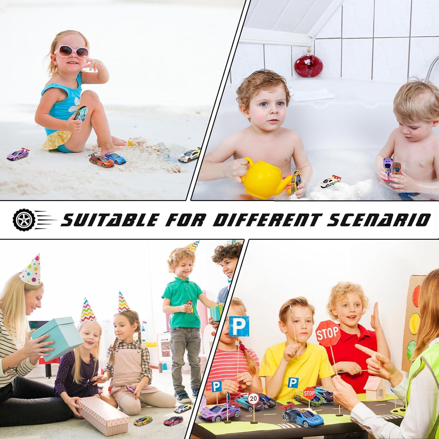 Juguetes de Baño Soulchen 12 Pcs Coches que Cambian de Color