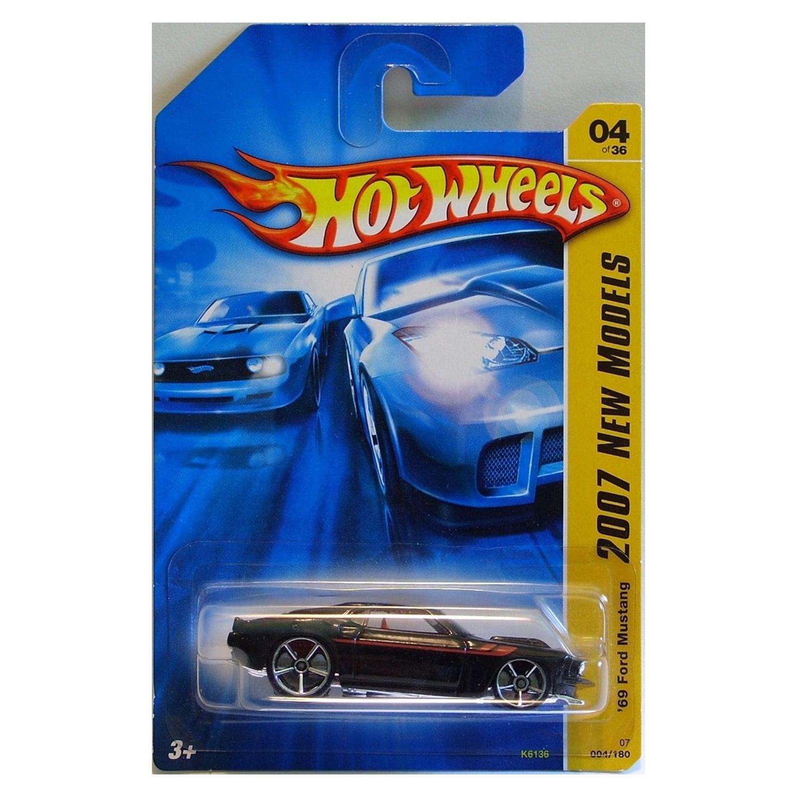 Hot Wheels Ford Mustang 1969 Negro 1:64 Die Cast Coleccionable