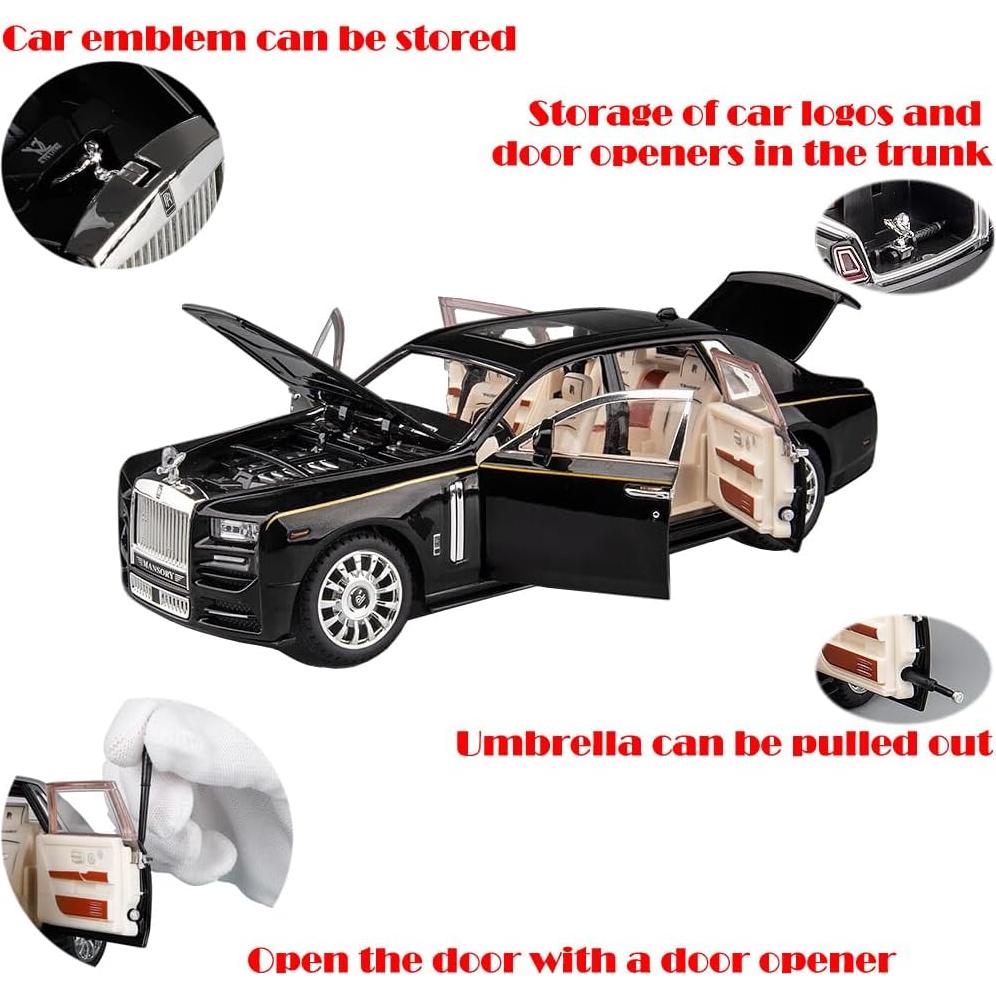 Coche de Juguete Rolls-Royce Phantom 1:24 con Luz y Sonido