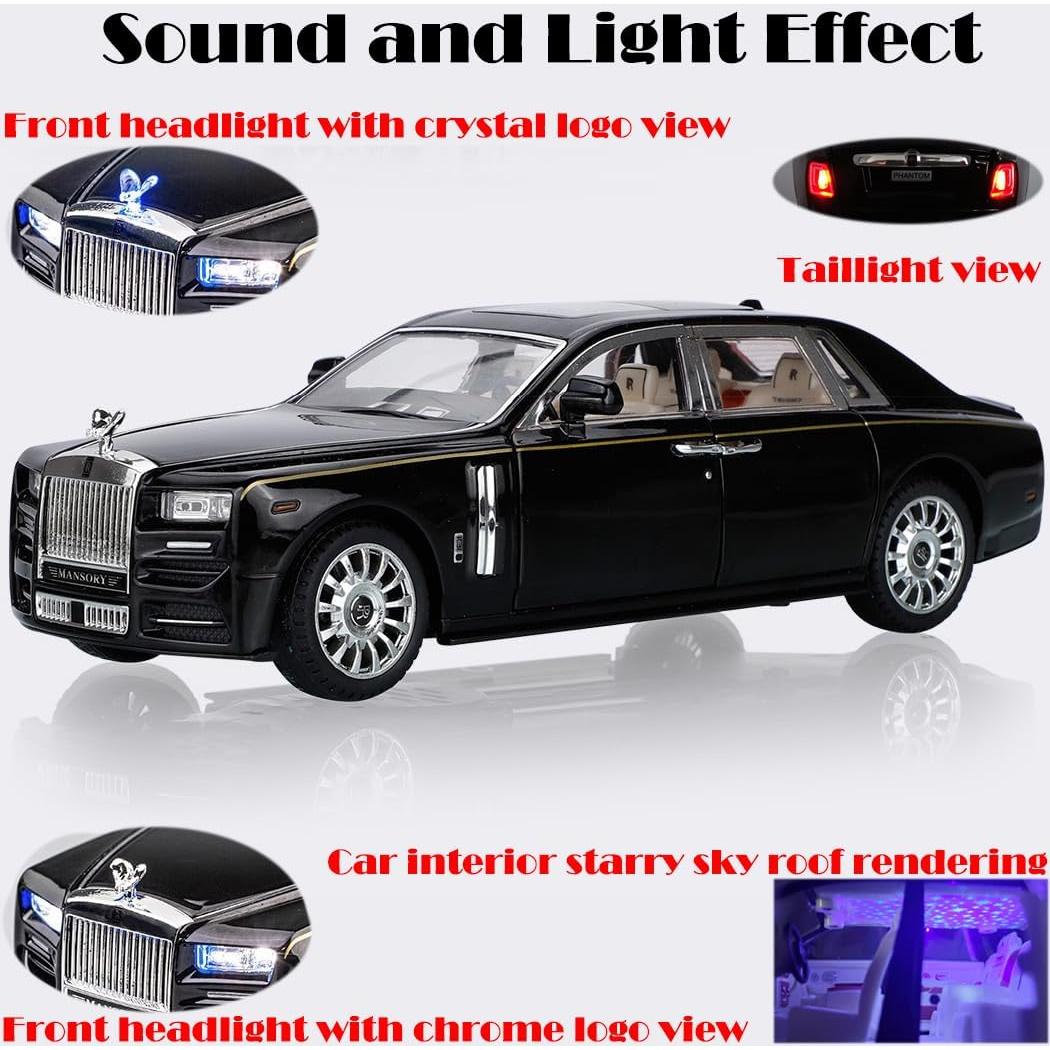 Coche de Juguete Rolls-Royce Phantom 1:24 con Luz y Sonido