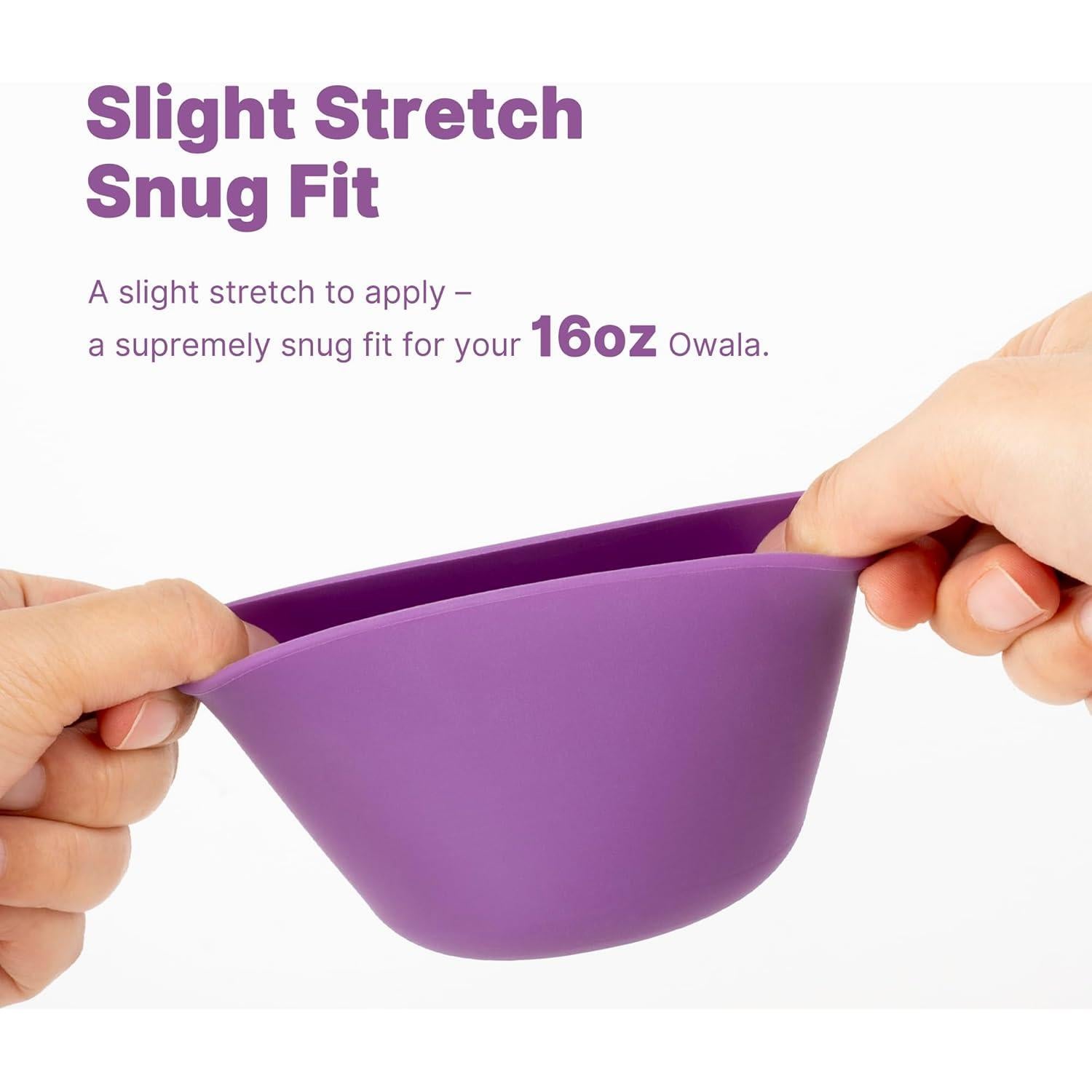 Funda de Silicona Owala 12/14/16 oz - Protección Antideslizante Negra