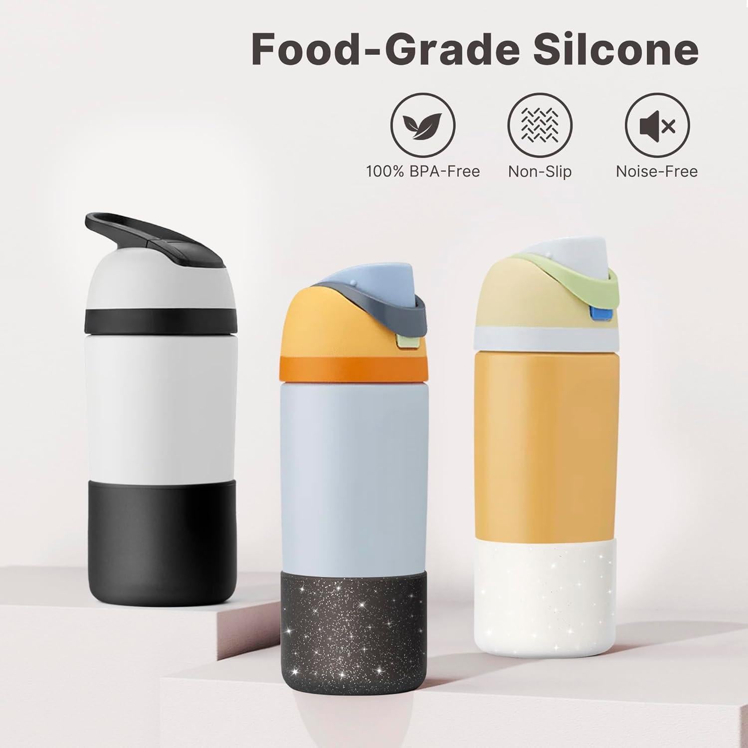 Funda de Silicona Owala 12/14/16 oz - Protección Antideslizante Negra