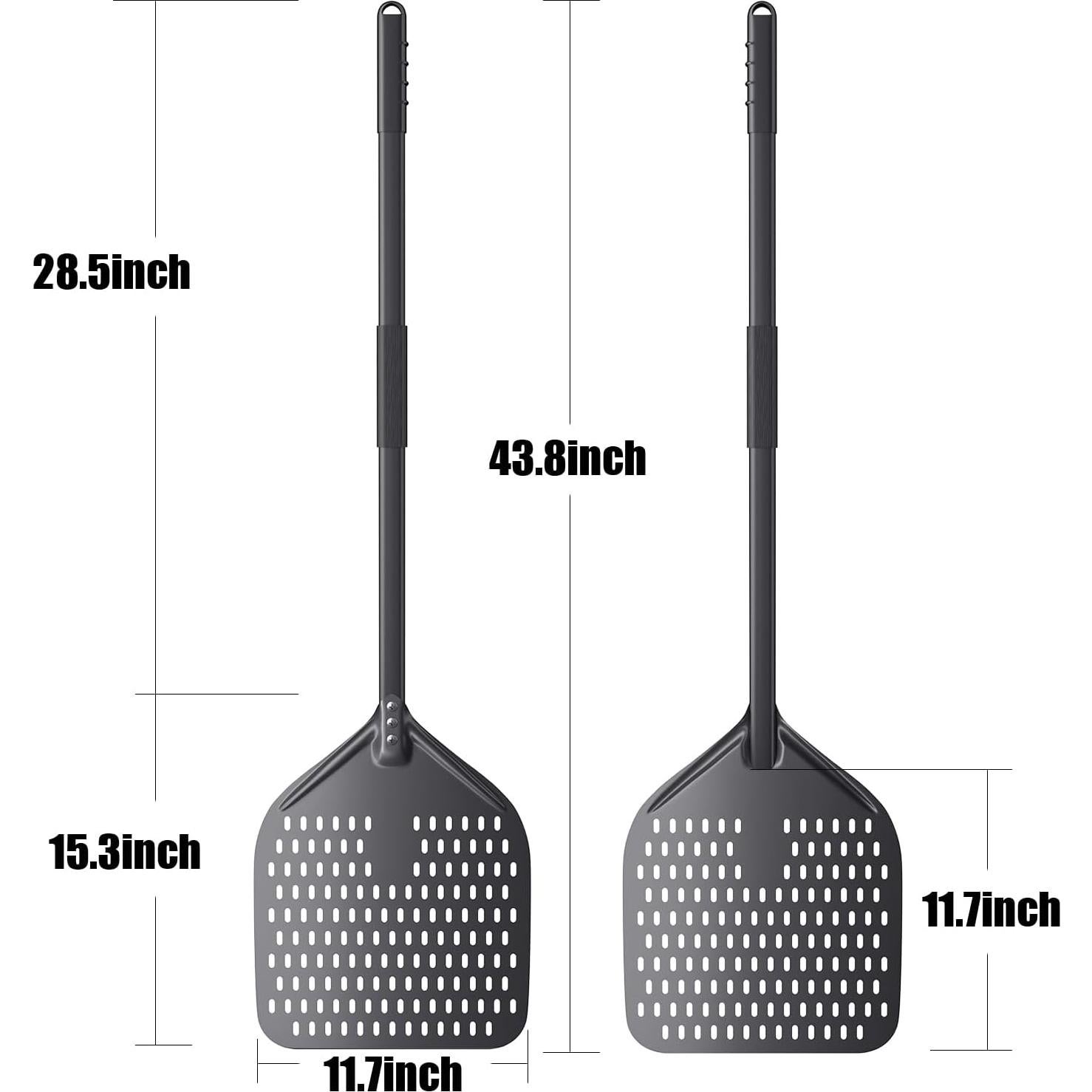 Peel de Pizza NUTUNI 12x14" con Mango Largo 43.8" Aluminio