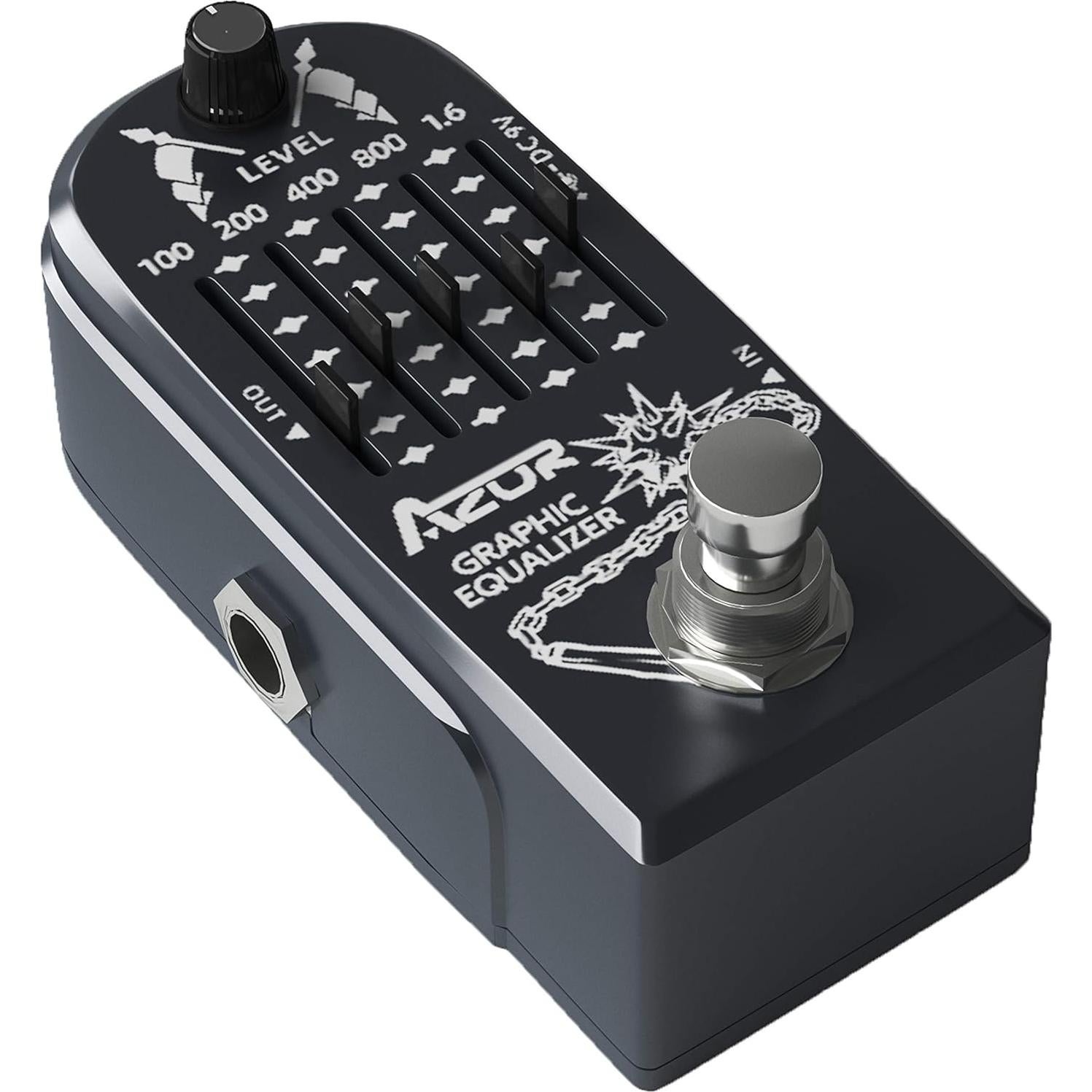 Pedal de Efecto Ecualizador Gráfico AZOR AP-322 5 Bandas