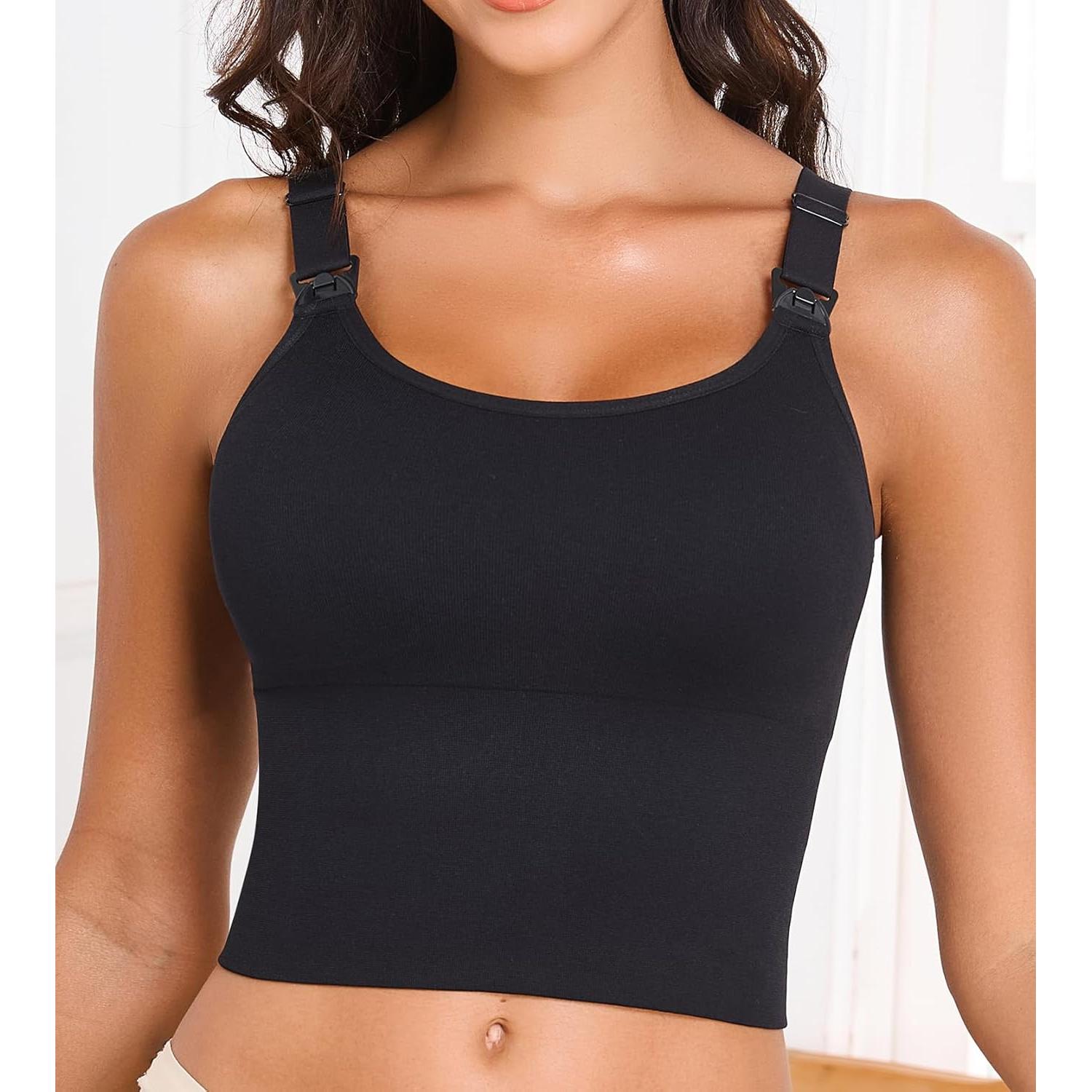 Sujetador de Lactancia Suekaphin Largo Mediano Negro Beige Rosa