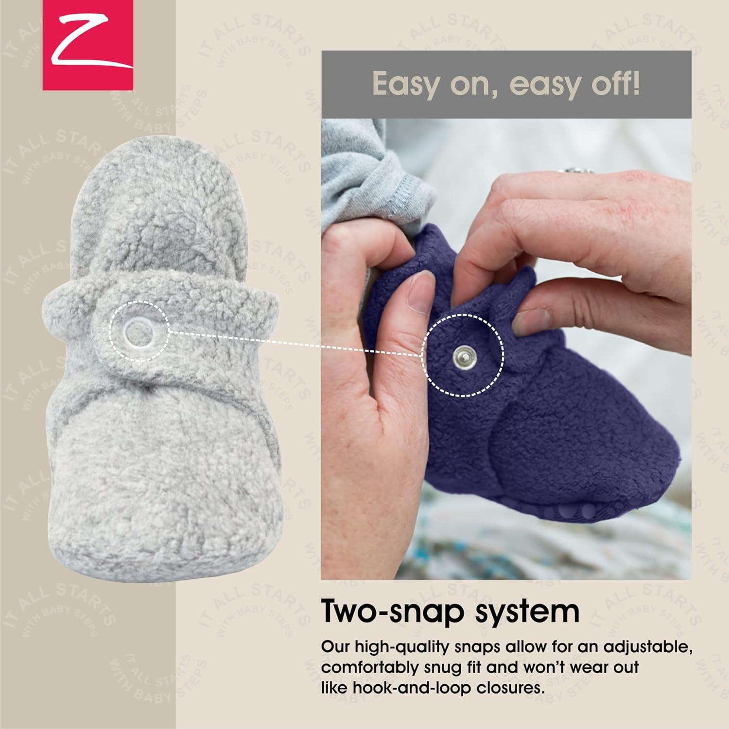 Botines de Felpa Zutano para Bebés con Forro de Algodón Orgánico