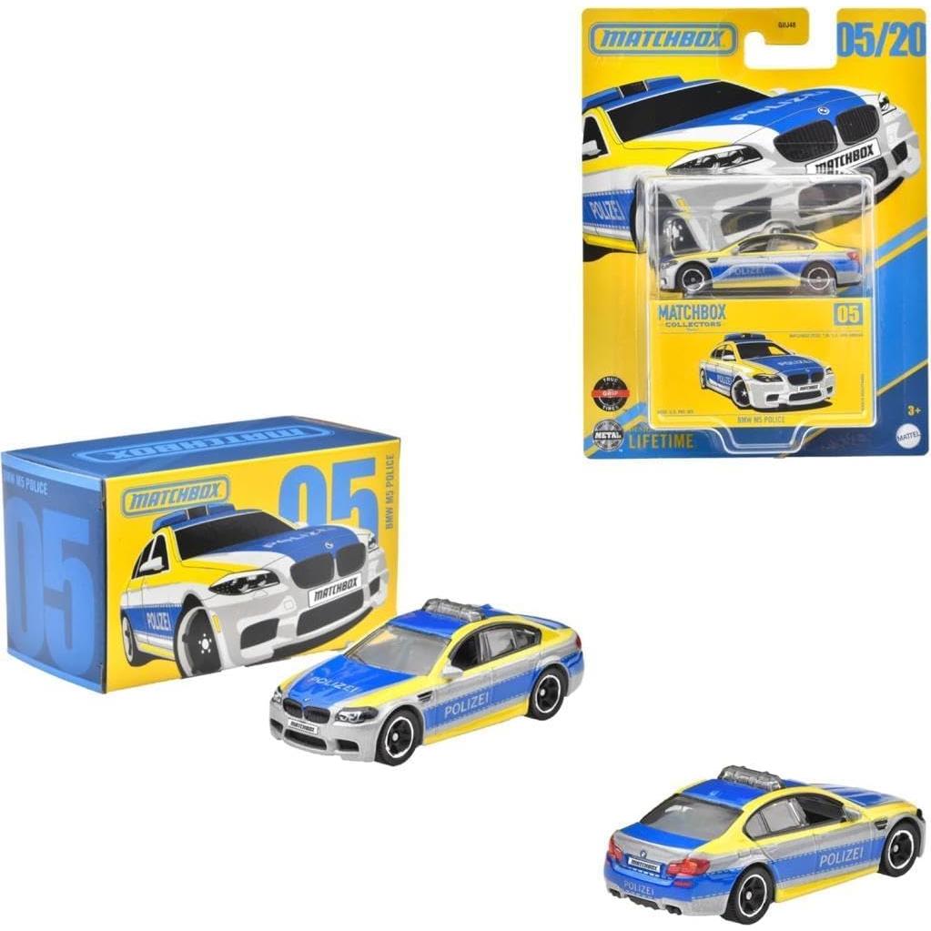 Vehículo a Escala Matchbox BMW M5 Policía 1:64