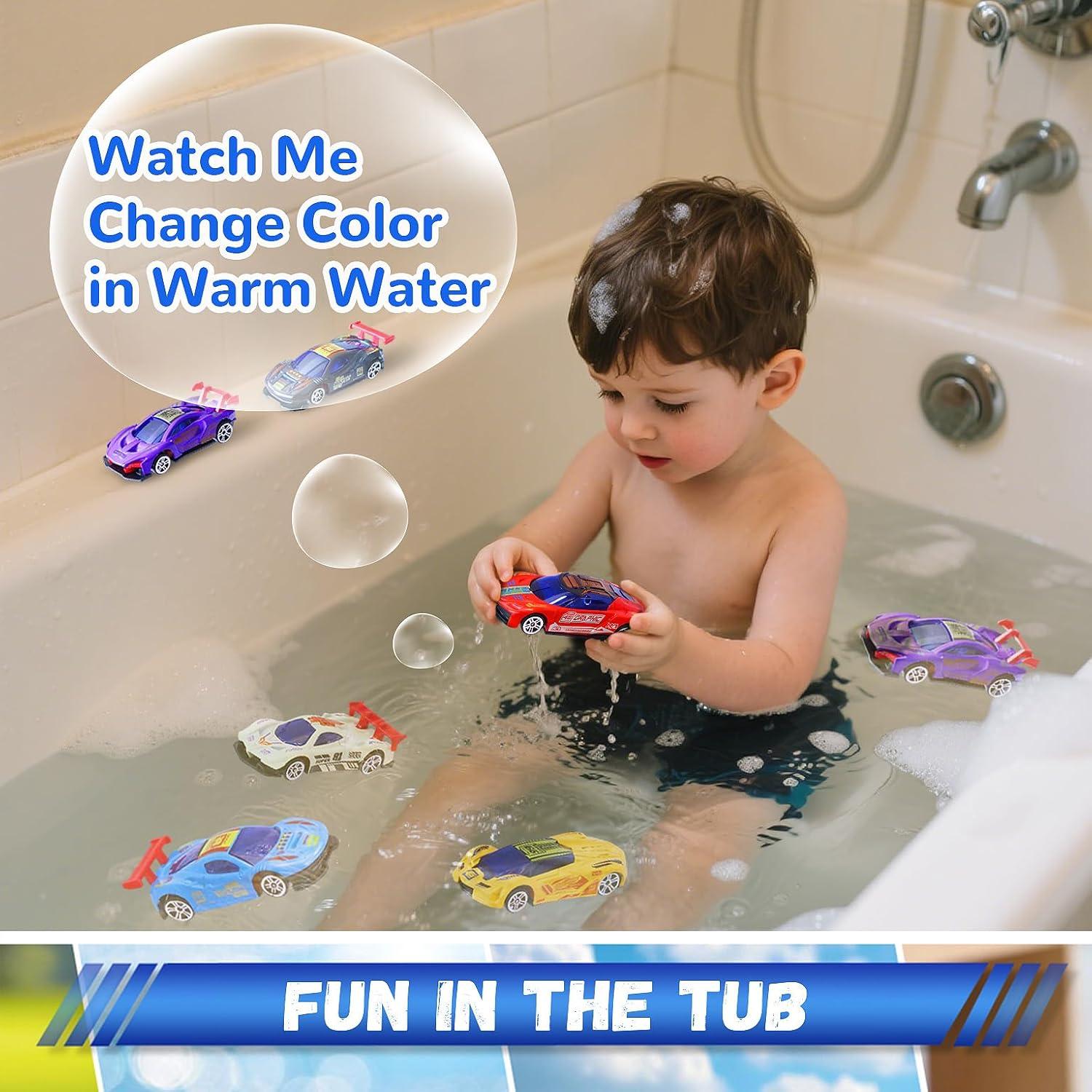 Coches de Carreras de Cambio de Color Sterofari - 6 Piezas