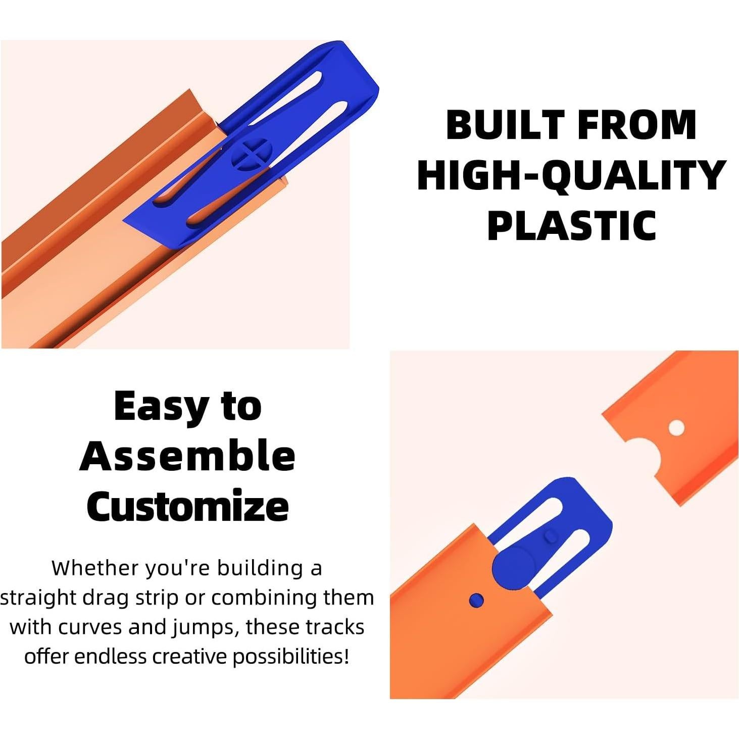 Juego de Pistas Rectas K TOMOTO 3FT para Hot Wheels