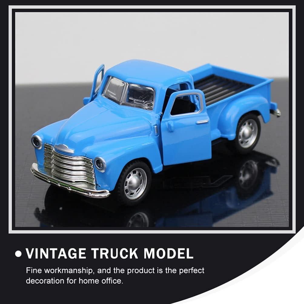 Camión Pickup Vintage Toyvian de Metal 12.5cm Azul