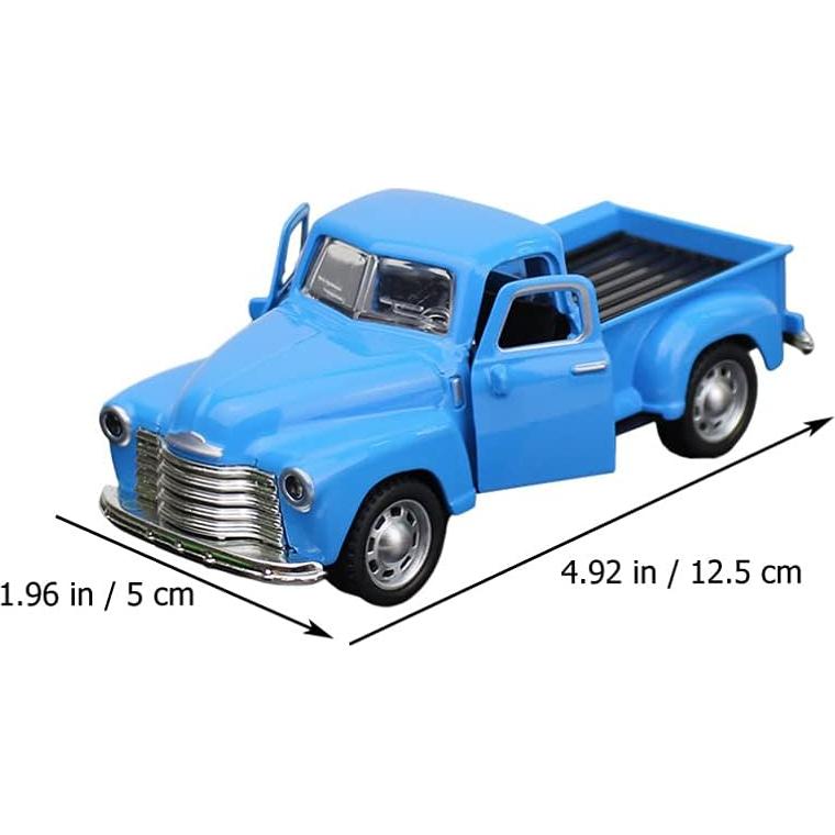 Camión Pickup Vintage Toyvian de Metal 12.5cm Azul