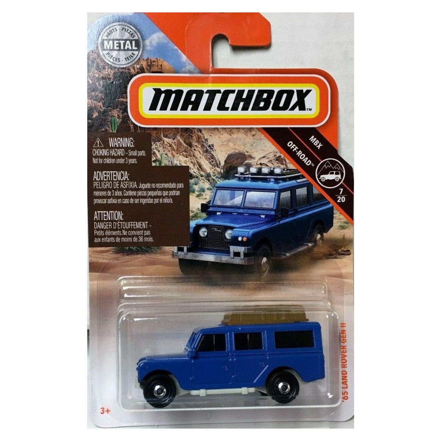 Matchbox 65 Land Rover GEN II Azul 1:64 Coleccionable