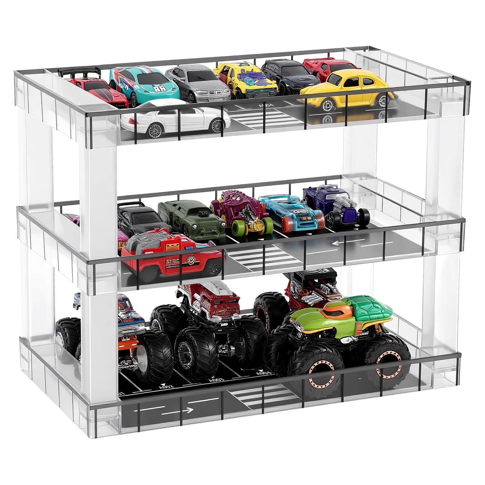 Vitrina para coches Hot Wheels y Matchbox 1:64 - 3 niveles