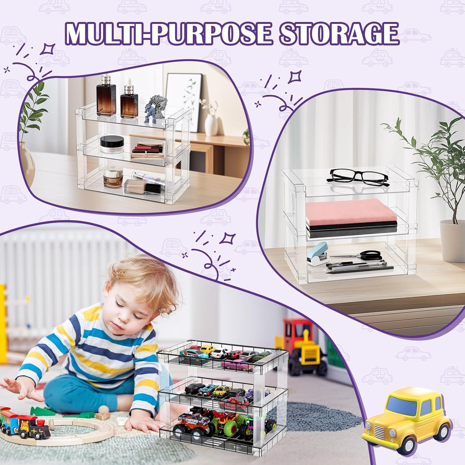 Vitrina para coches Hot Wheels y Matchbox 1:64 - 3 niveles