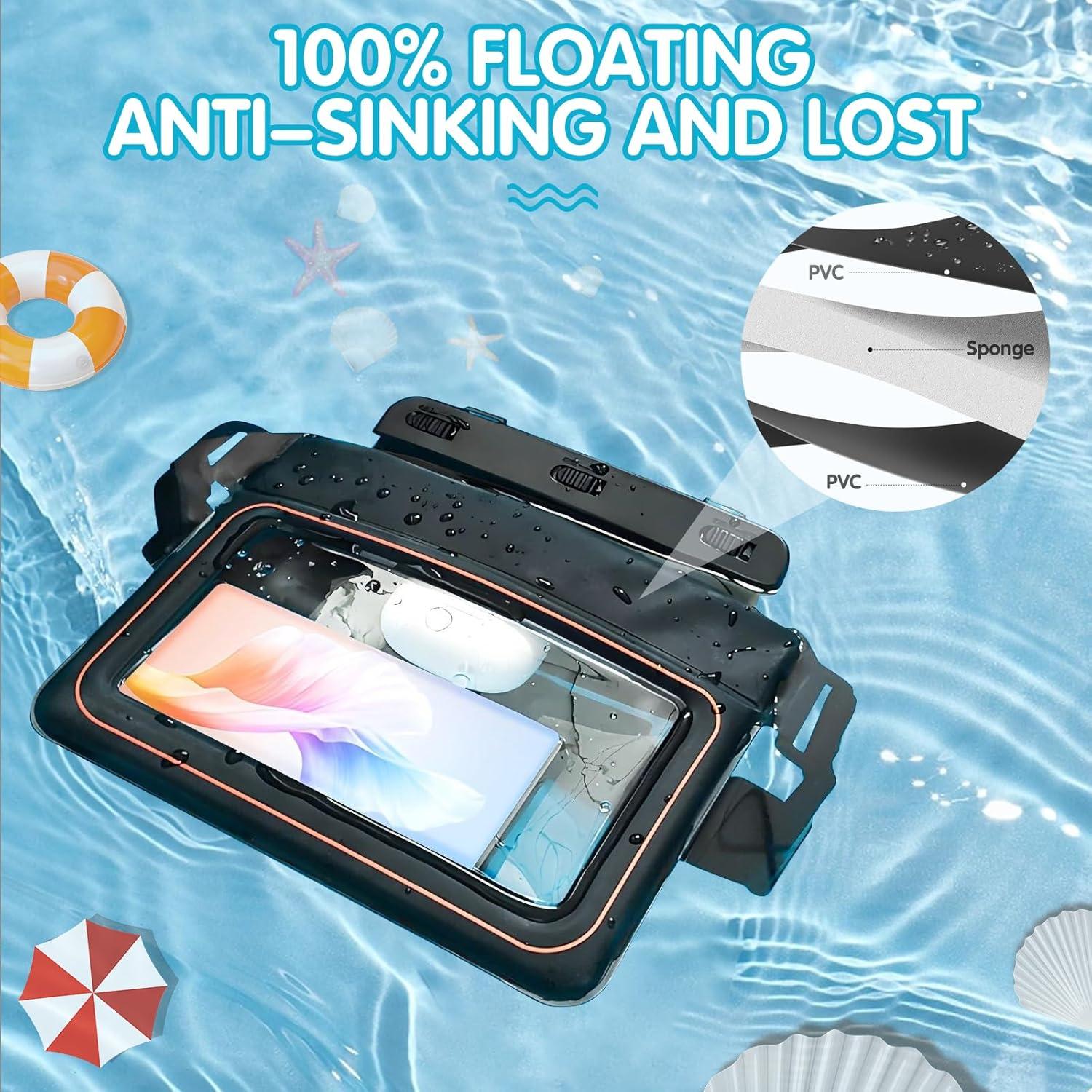 Riñonera Impermeable Teeloray IPX8 Ajustable 21,59 cm