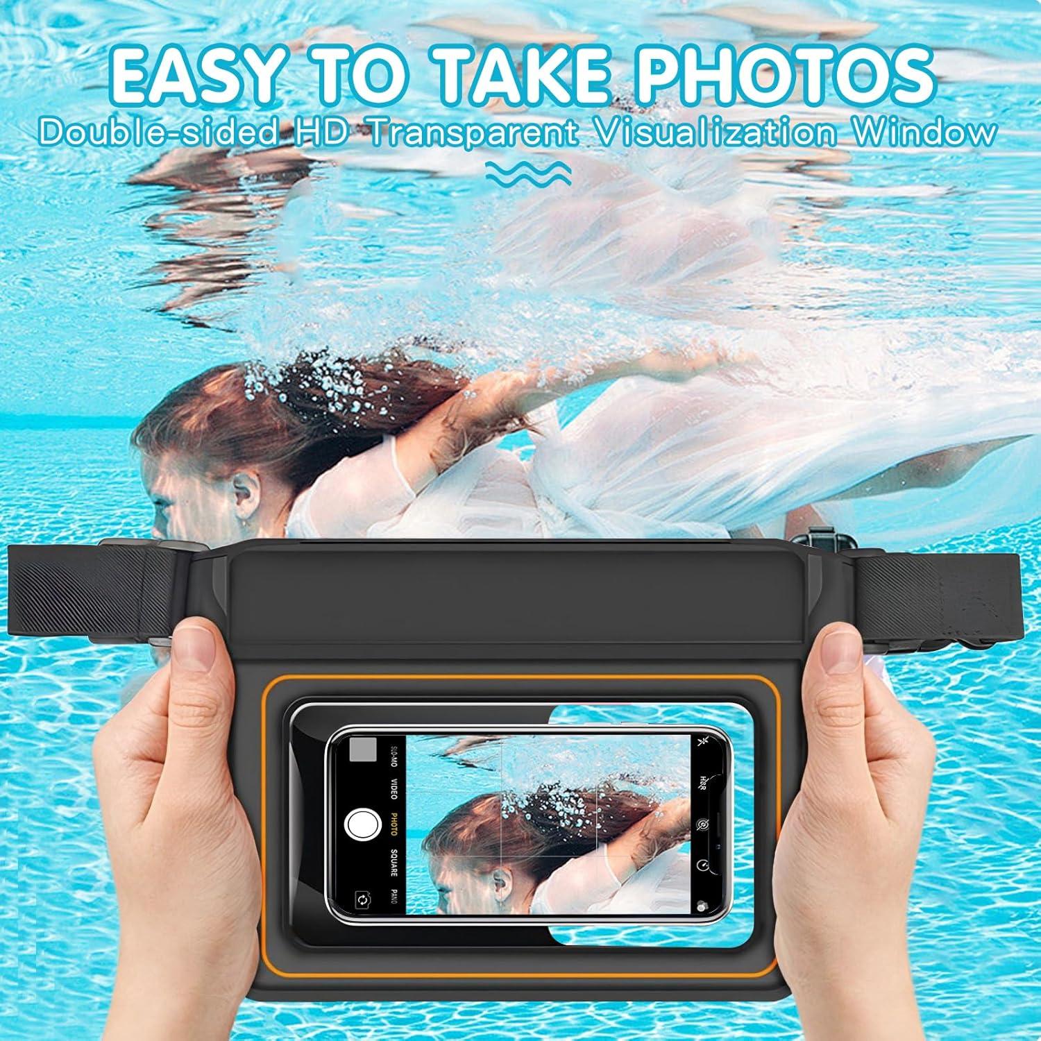 Riñonera Impermeable Teeloray IPX8 Ajustable 21,59 cm