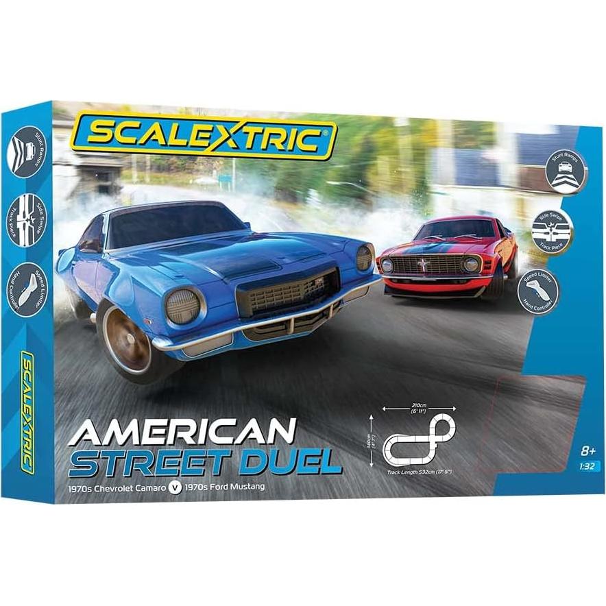 Set de Pista Scalextric C1429T Chevrolet Camaro vs Ford Mustang 1:32