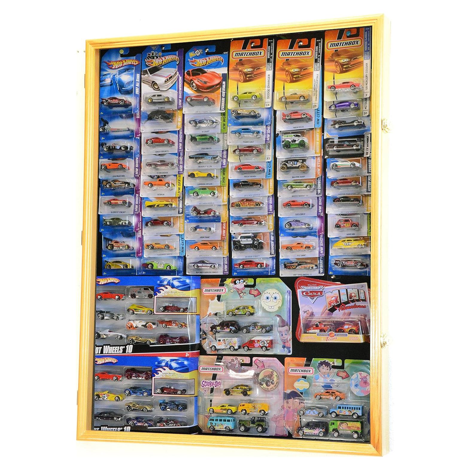 Estuche de Exhibición para Coches Hot Wheels y Matchbox Roble