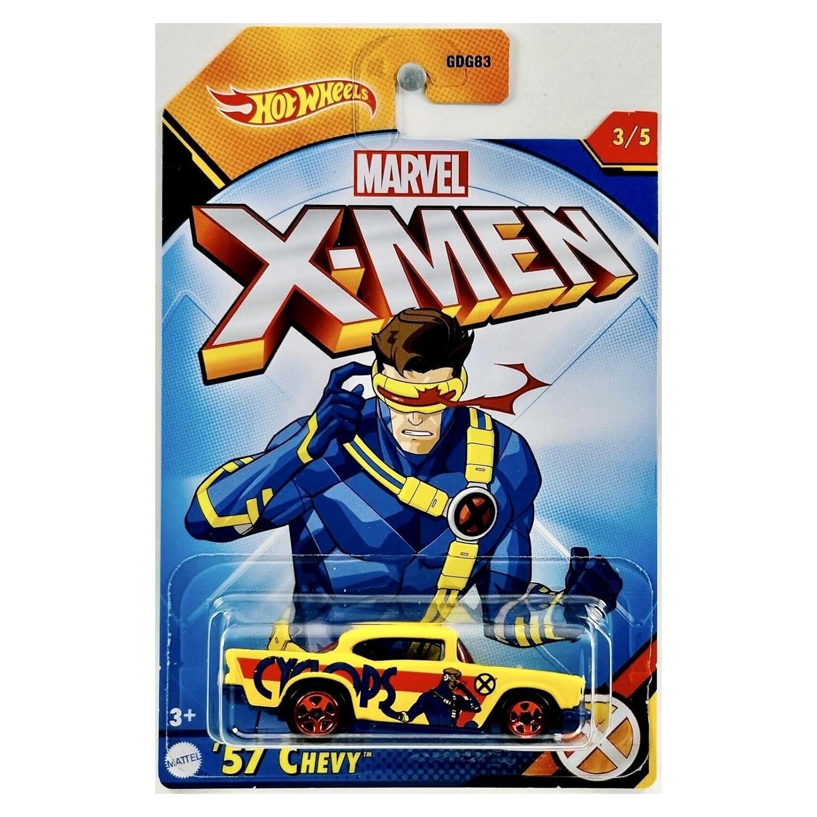 Hot Wheels X-Men Diecast 2023 Cyclops 57 Chevy 16.5 cm