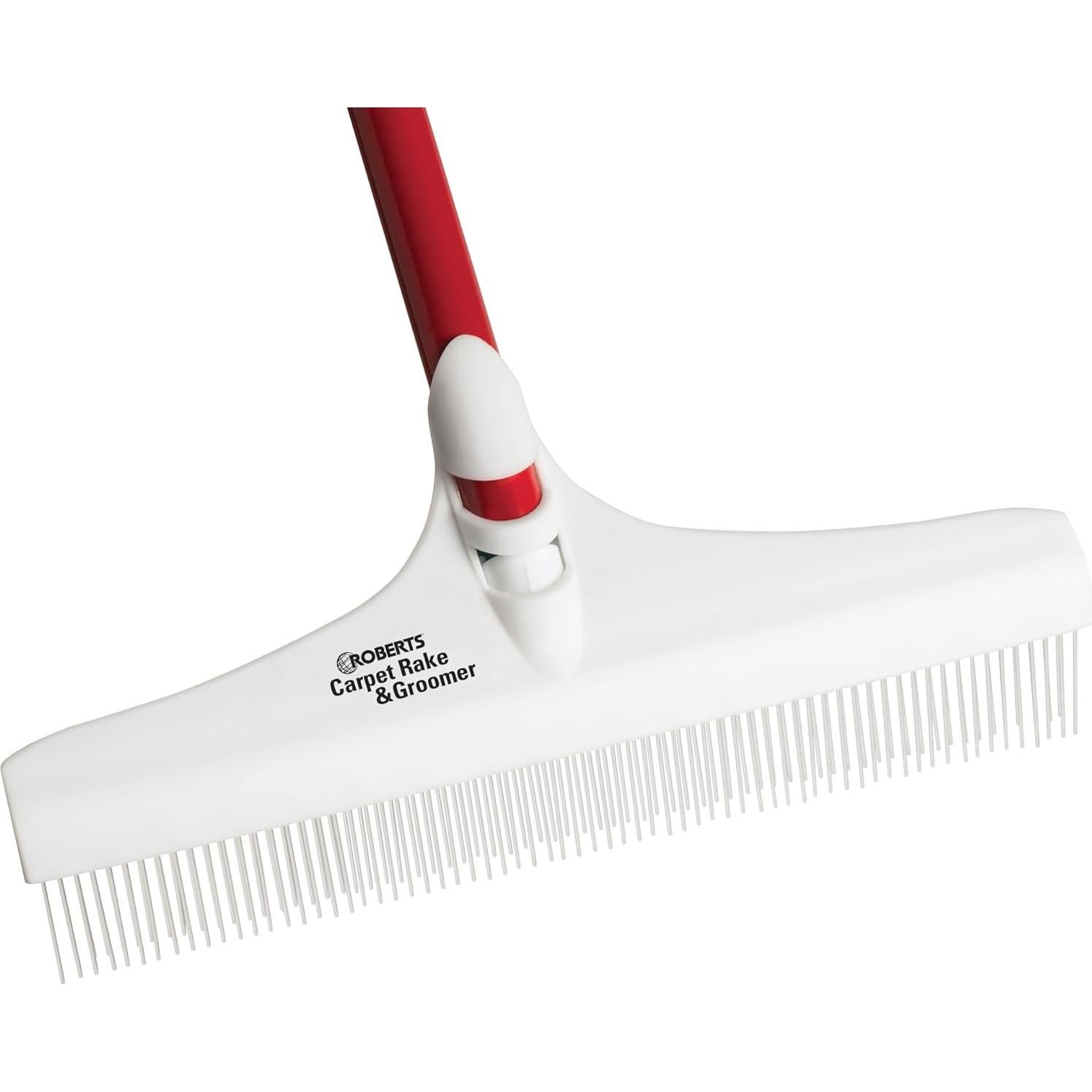 Rastrillo y Peinador de Alfombra Roberts 30 cm Mango 130 cm