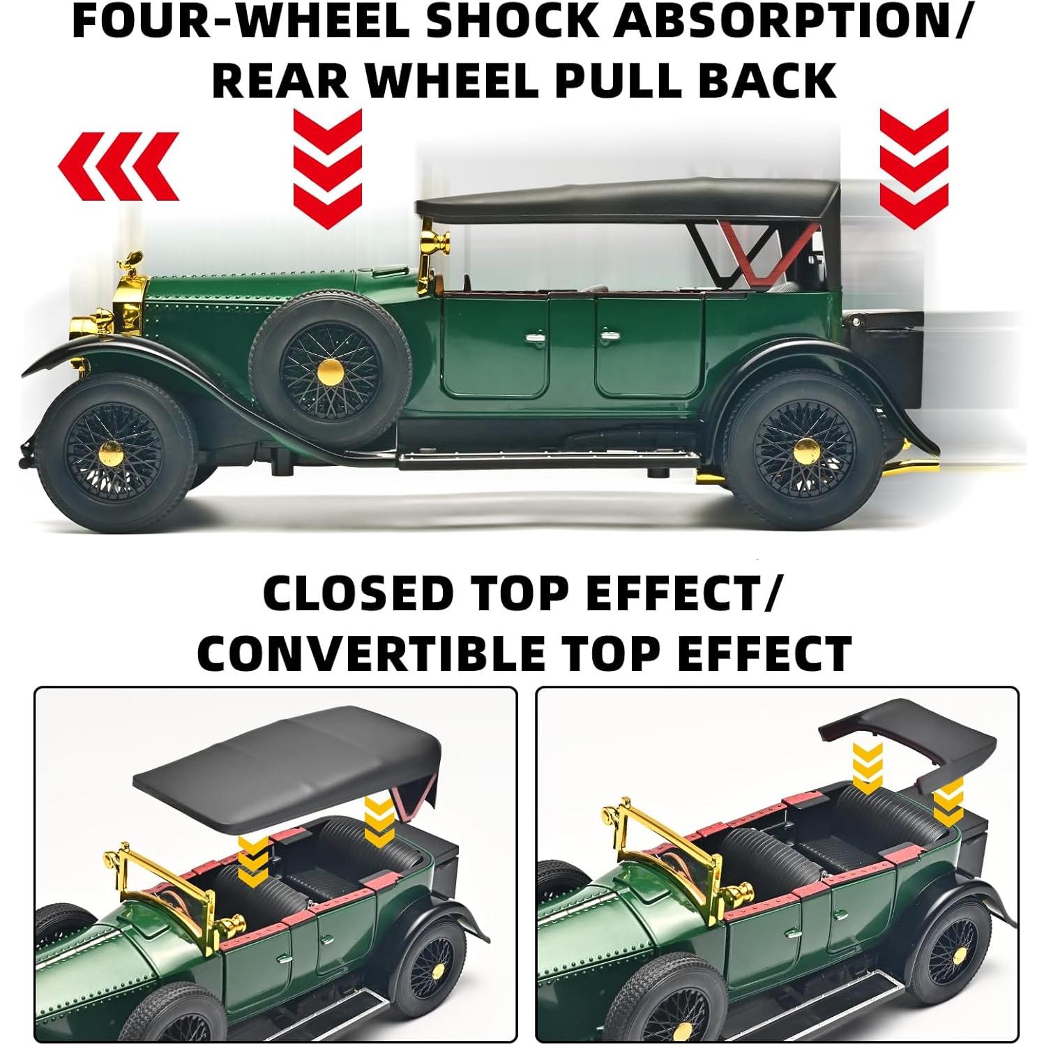 Coche a Escala 1:24 RZAPE Phantom Verde con Sonido y Luz