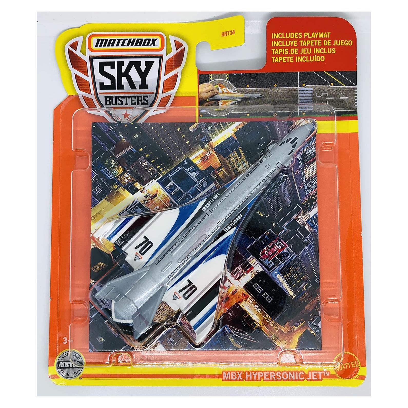 Matchbox Jet Hipersónico Diecast 2022 con Tapete de Juego