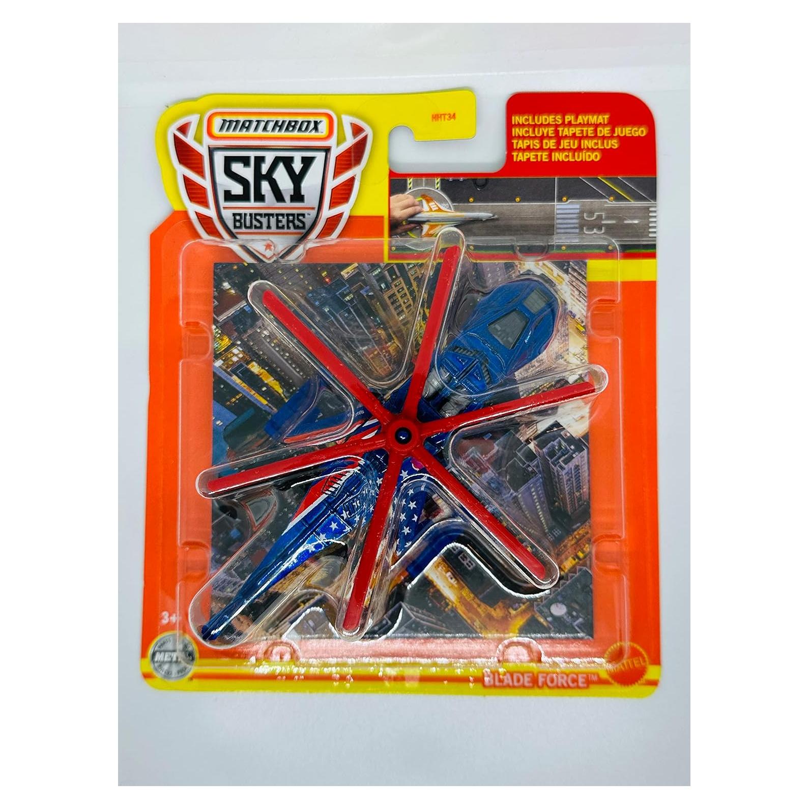 Helicóptero Matchbox 2022 Sky Busters Blade Force Azul