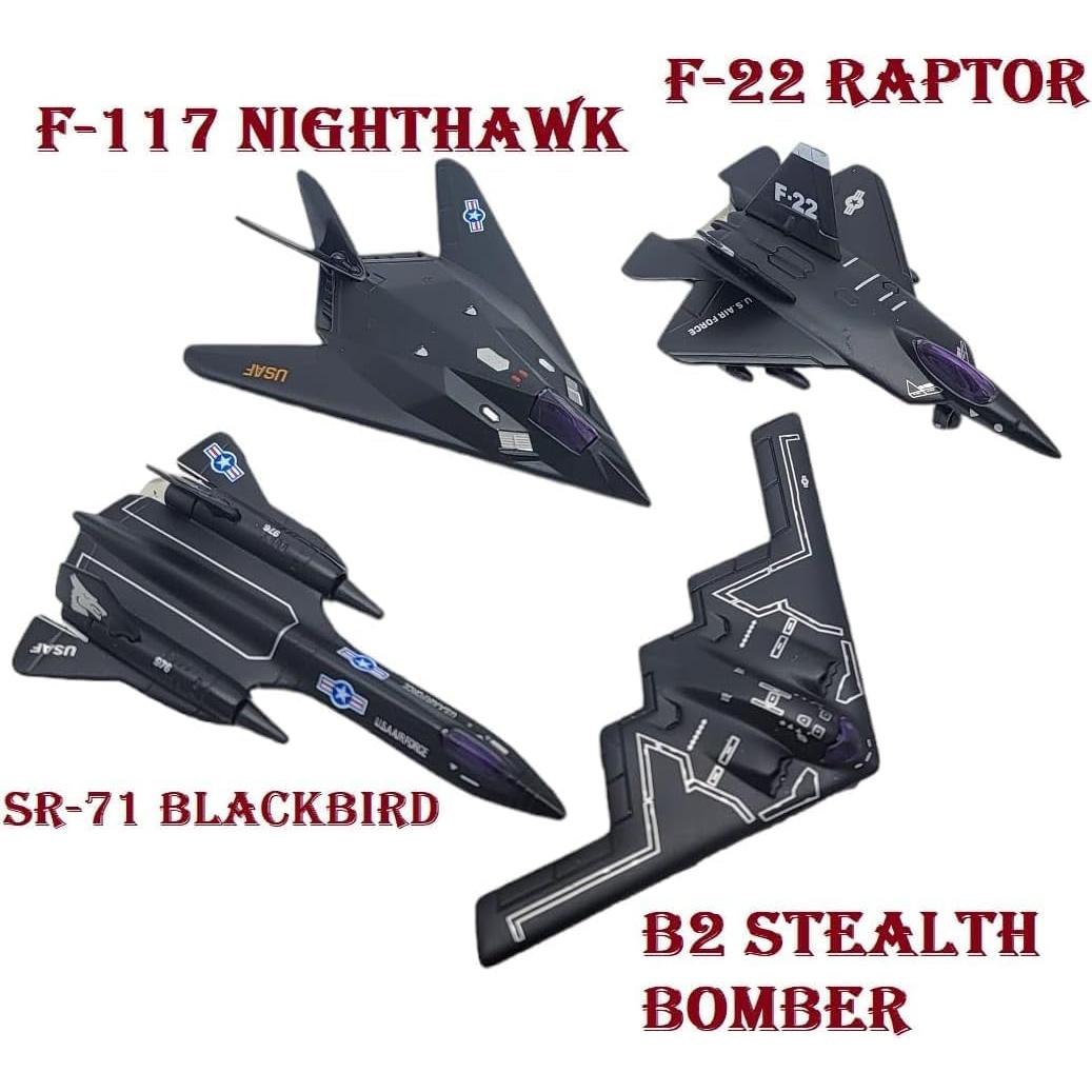 Set de Aviones Stealth Metal Playmaker 11.43 cm 4-Pack USAF