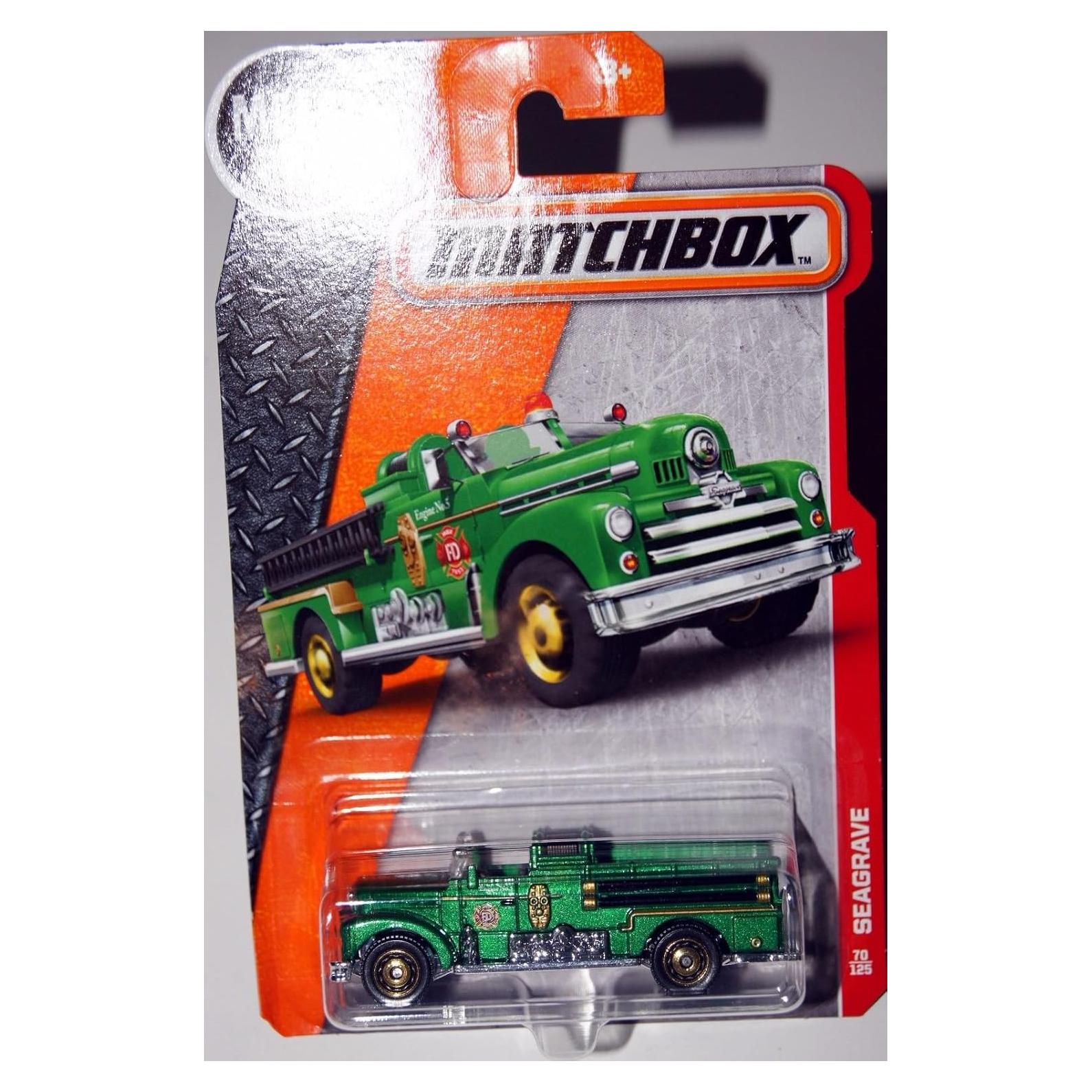 Camión de Bomberos Matchbox Seagrave 1:64 Verde 2016
