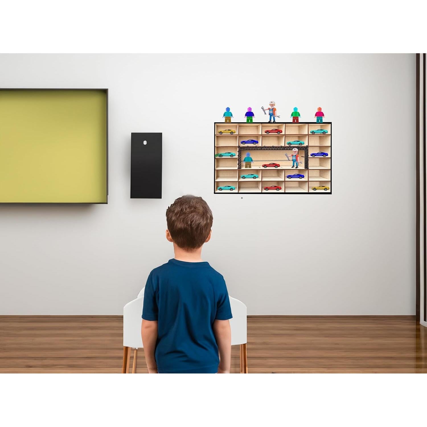 Estante Organizador de Exhibición Alejandro Cortes 24 Autos 1:64