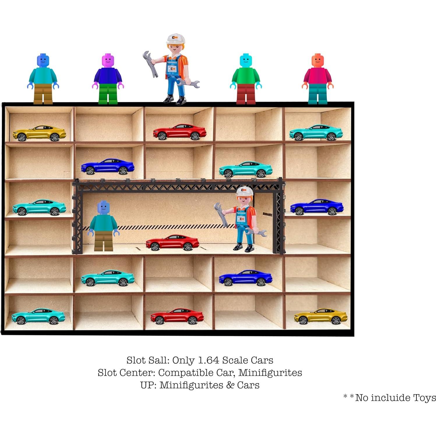 Estante Organizador de Exhibición Alejandro Cortes 24 Autos 1:64