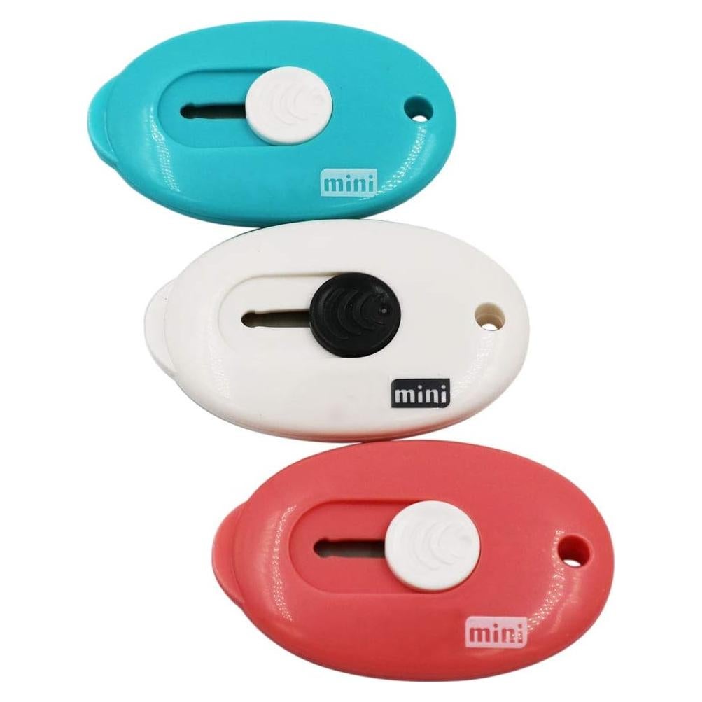 Cortadores de Caja Mini RJWKAZ Retráctiles 3PC Colores
