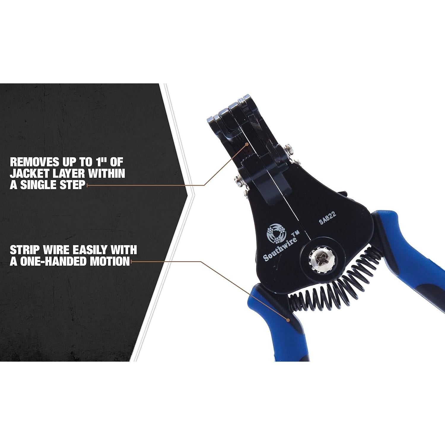 Destripador de Cables Automático Southwire SA822 8-22 AWG