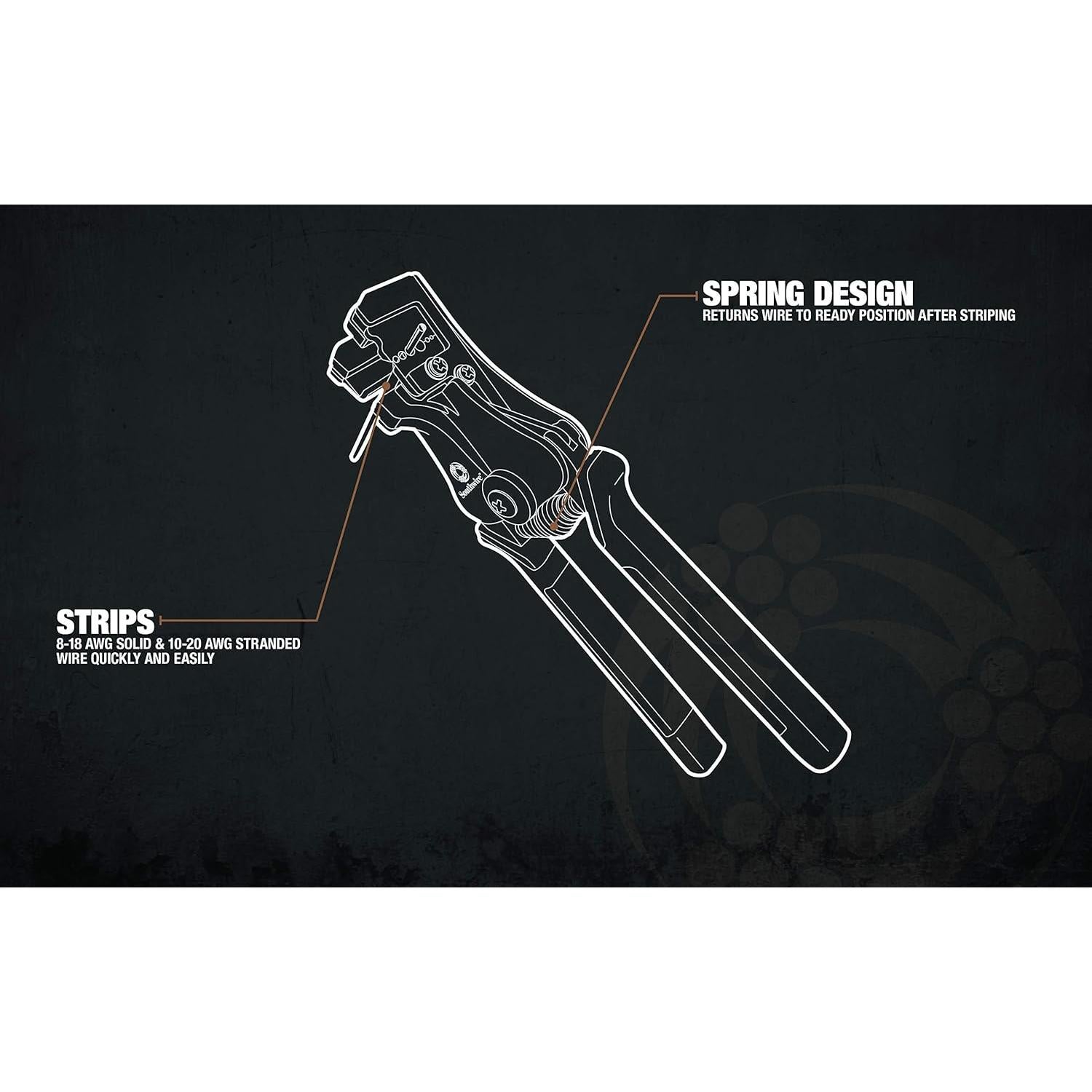 Destripador de Cables Automático Southwire SA822 8-22 AWG