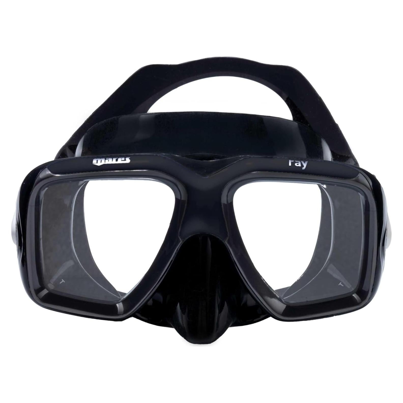 Máscara de buceo Mares Ray - Silicona ergonómica 2 lentes